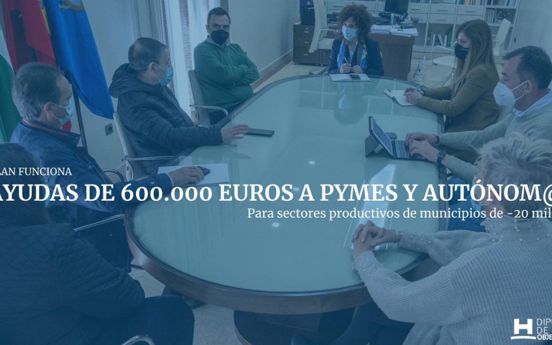 La Diputación pone a disposición de pymes y autónomos 600.000 euros en ayudas