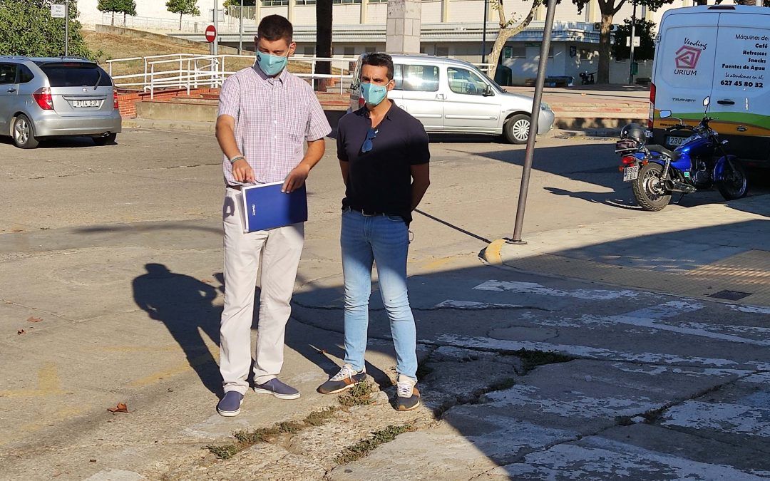 El Grupo Popular denuncia el estado de los pasos de peatones en Valverde