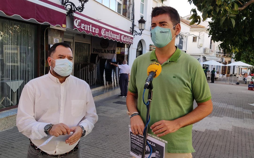 Los populares en Valverde ponen en valor la bajada de impuestos de la Junta