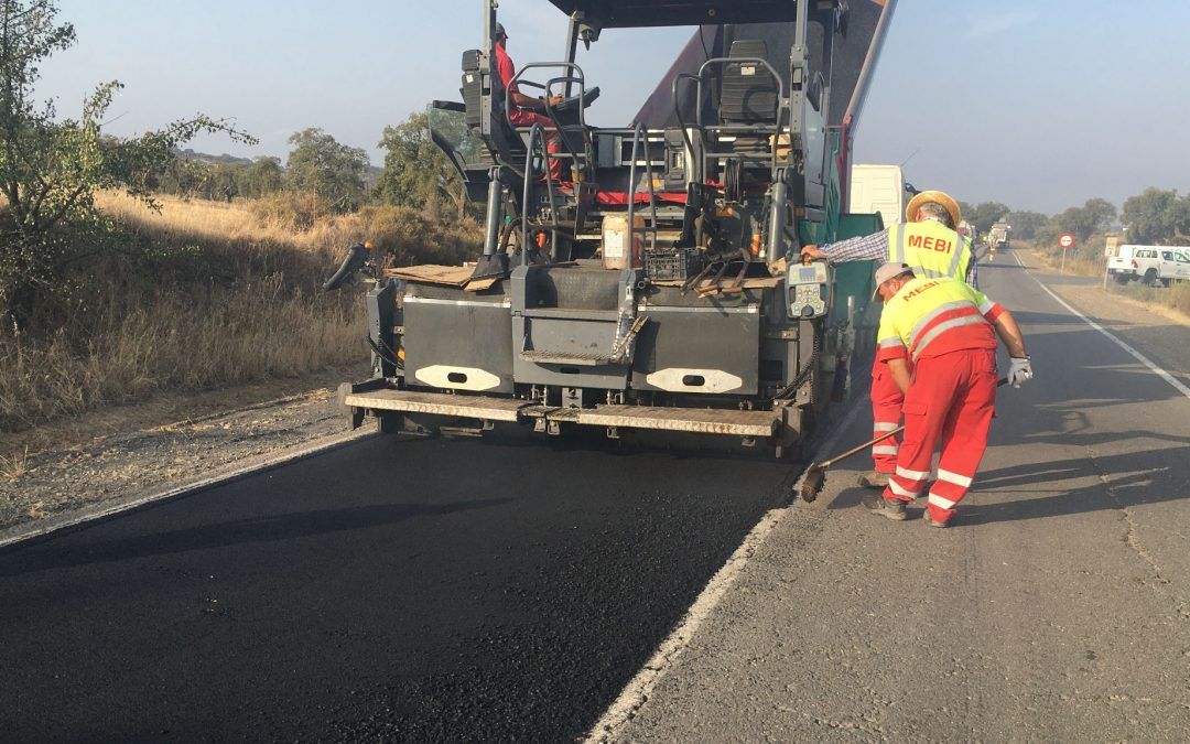 Diputación invierte 384.000 euros en la carretera entre Paymogo y Santa Bárbara