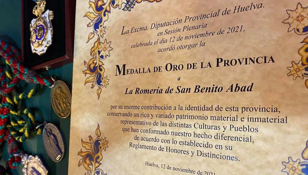 La Romería de San Benito Abad, Medalla de Oro de la Provincia 2021