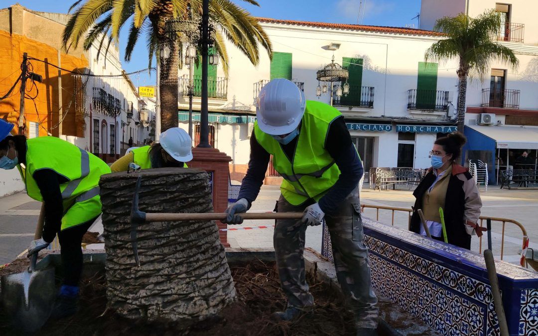 El Ayuntamiento valverdeño invierte 11.000 euros en mejorar la plaza Ramón y Cajal