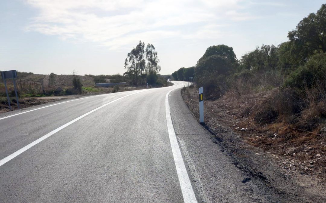 Finalizan las obras de mejora en la A-495 a su paso por Villanueva de los Castillejos