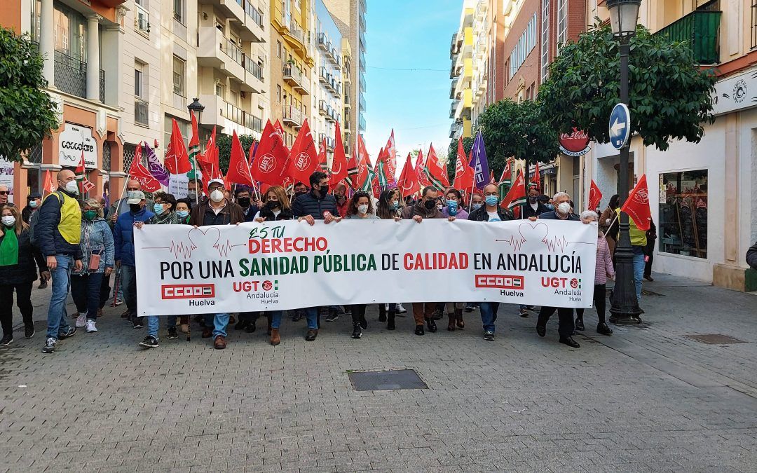 Huelva se echa a la calle para reclamar al gobierno andaluz una sanidad de «calidad»