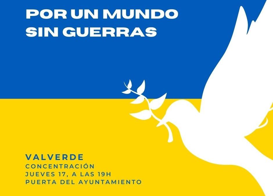 El Ayuntamiento convoca una nueva concentración de apoyo al pueblo ucraniano