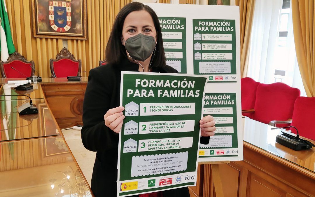 Servicios Sociales ofrecerá formación familiar sobre adicciones juveniles