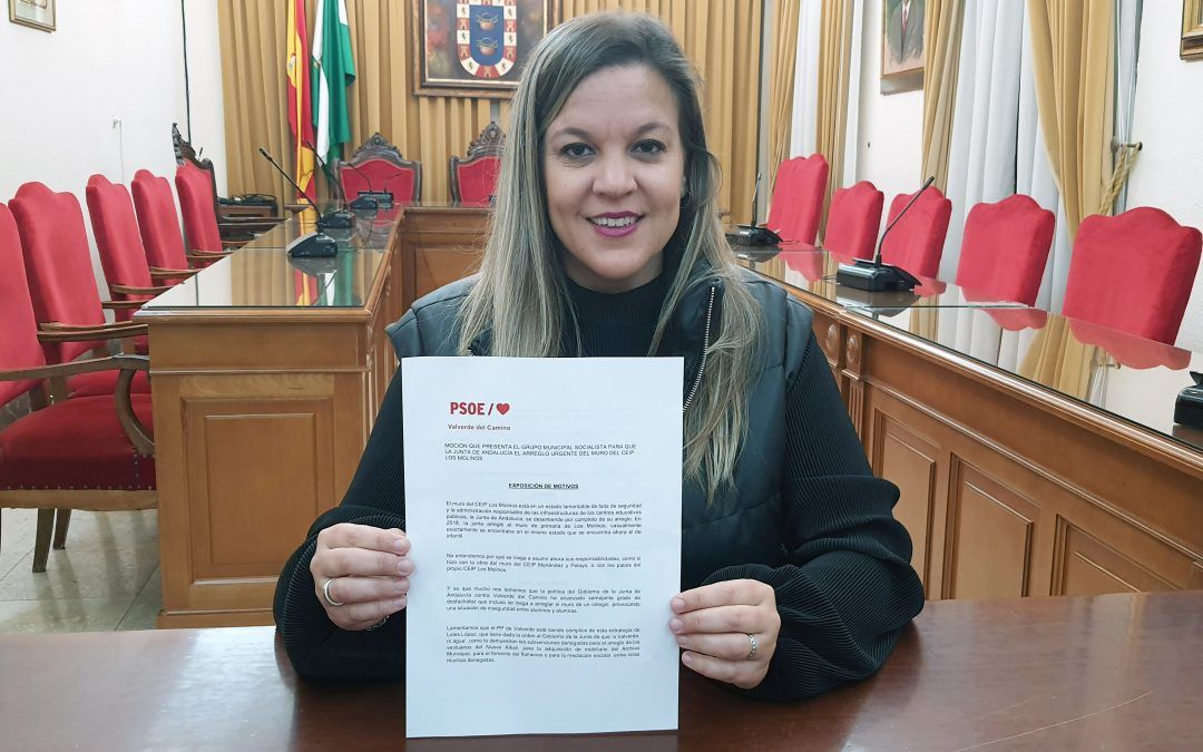 El PSOE de Valverde instará a la Junta a la reparación del muro de Los Molinos