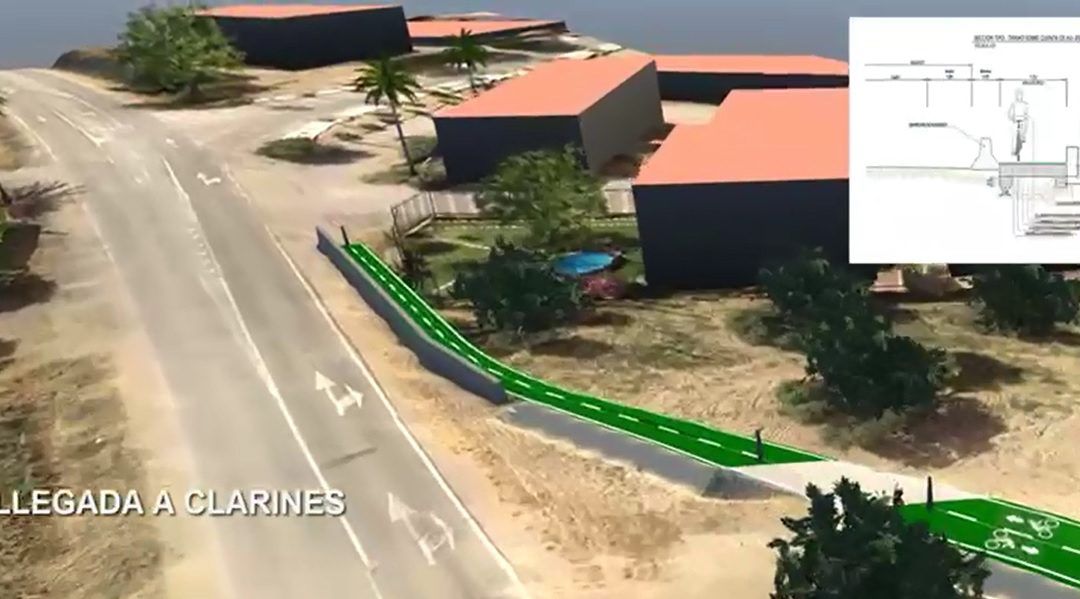 Una vía multimodal de casi 2,4 kilómetros unirá el núcleo urbano de Beas con Clarines