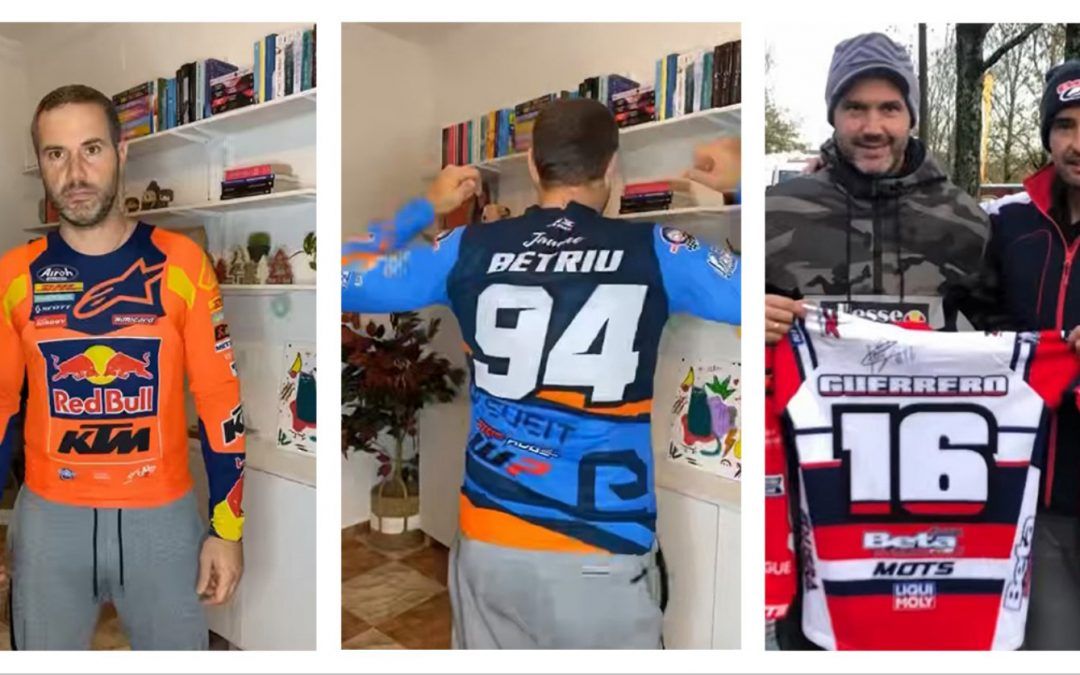 Palmar organiza un sorteo benéfico de 11 camisetas de estrellas del enduro nacional