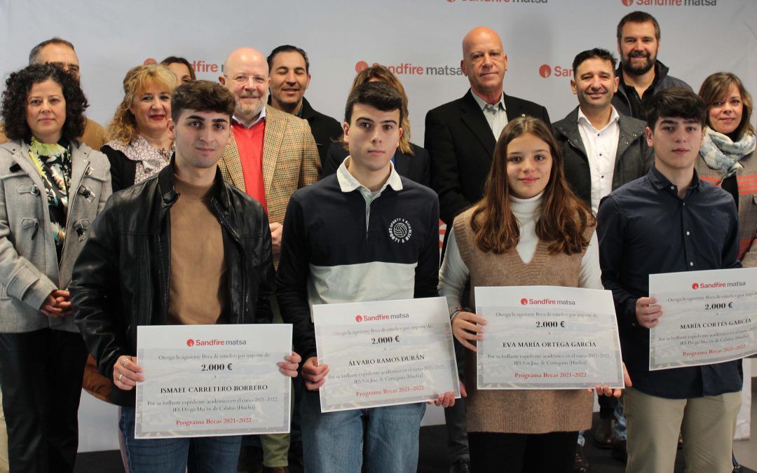 Sandfire MATSA premia la excelencia académica de jóvenes del entorno con su Programa Becas