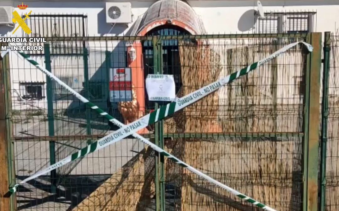 La Guardia Civil desmantela una plantación de marihuana en el antiguo Club Don Mendo