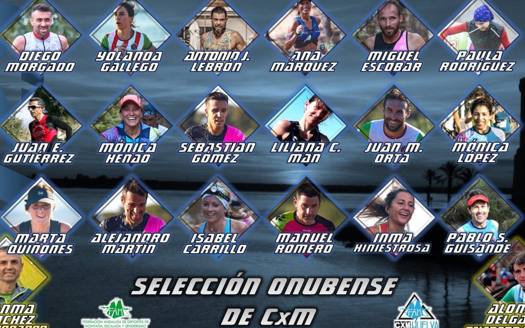 ‘Litri’ y Ada Hinestrosa, con la Selección Onubense de CxM en el Campeonato de Andalucía