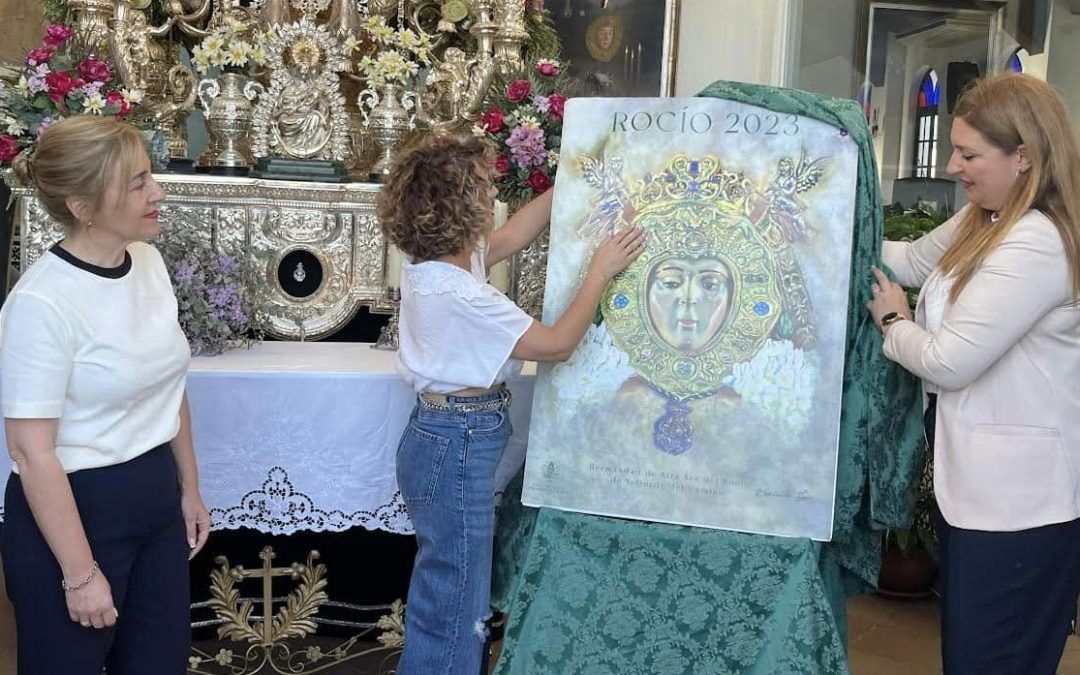 Todo el protagonismo para la Virgen en el cartel rociero de la Hermandad de Valverde