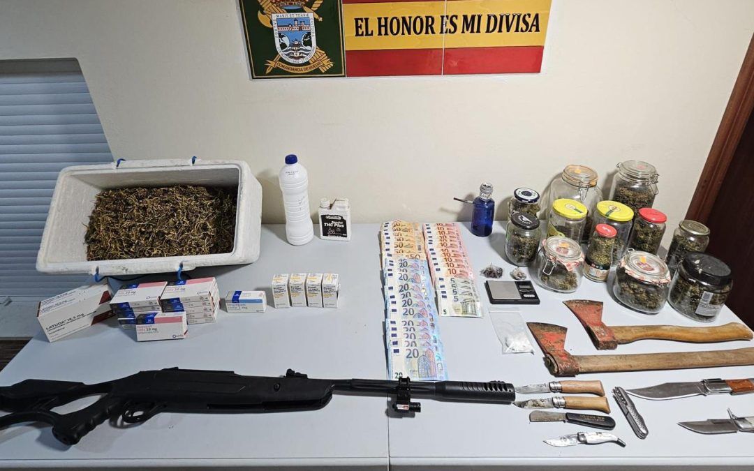 Desarticulado un punto de venta de drogas en Santa Bárbara de Casa