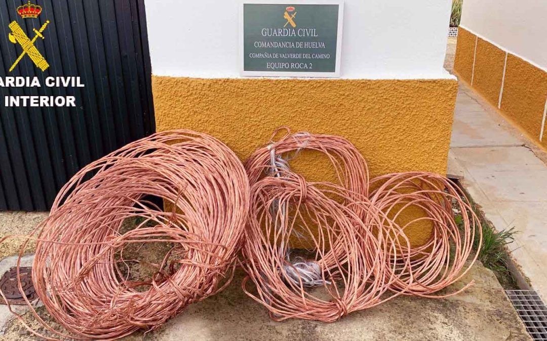 Trece personas investigadas por nueve robos de cables de cobre en minas de la provincia