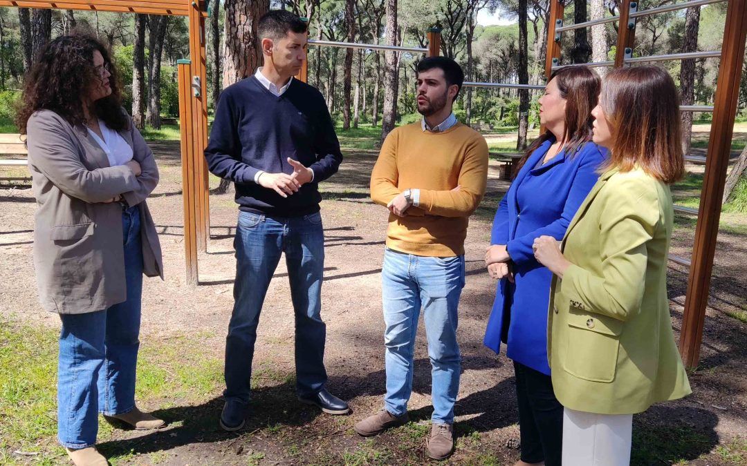 El Pinar del Saltillo estrena nuevo parque de calistenia a través del Plan Aldea de la Diputación