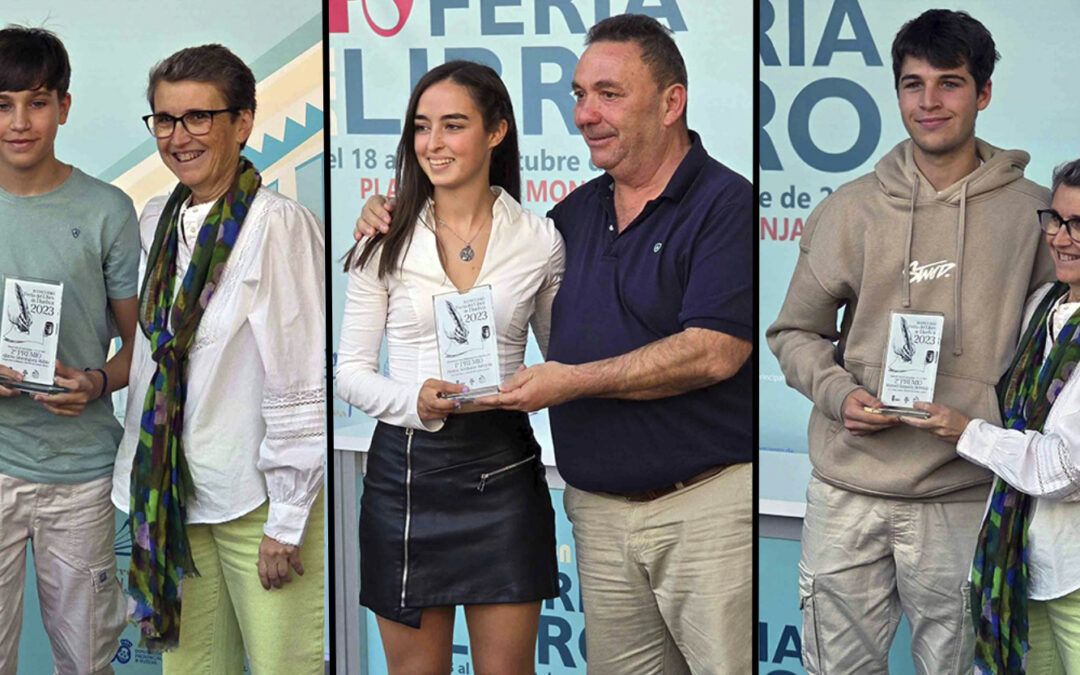 Premiados tres escolares valverdeños en la Feria del Libro de Huelva por sus relatos cortos