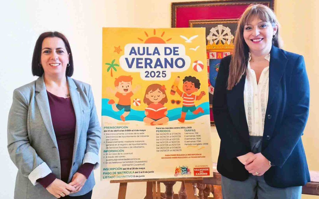 El aula de verano valverdeño abrirá su plazo de preinscripción el próximo lunes