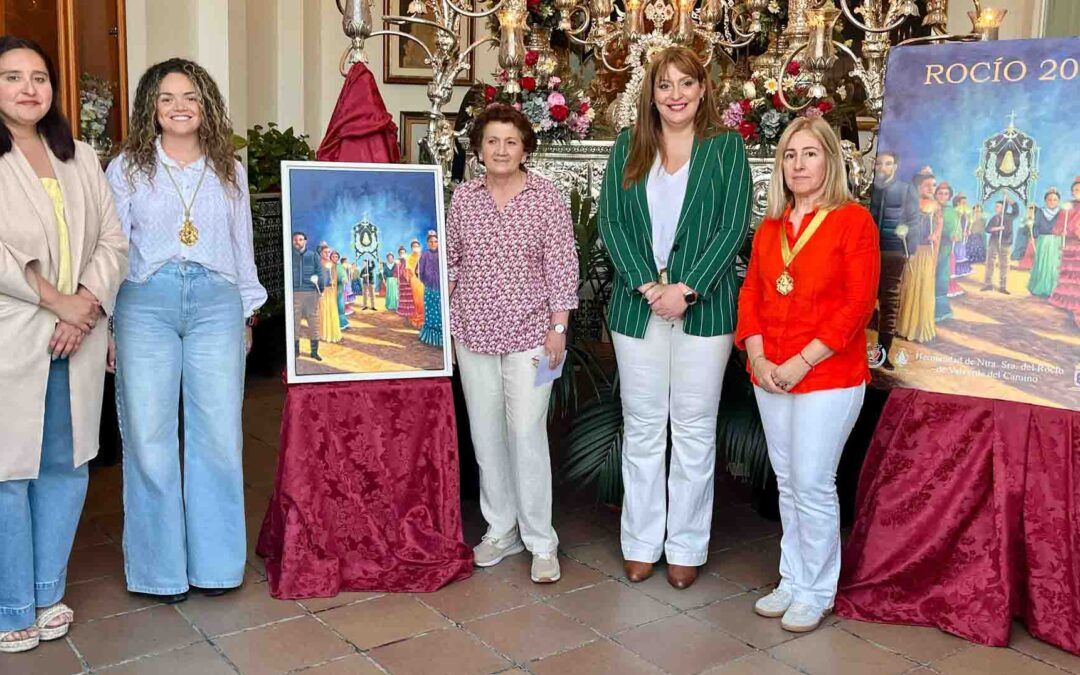 Auxliadora Montes plasma el color de la fe en el cartel de la hermandad valverdeña