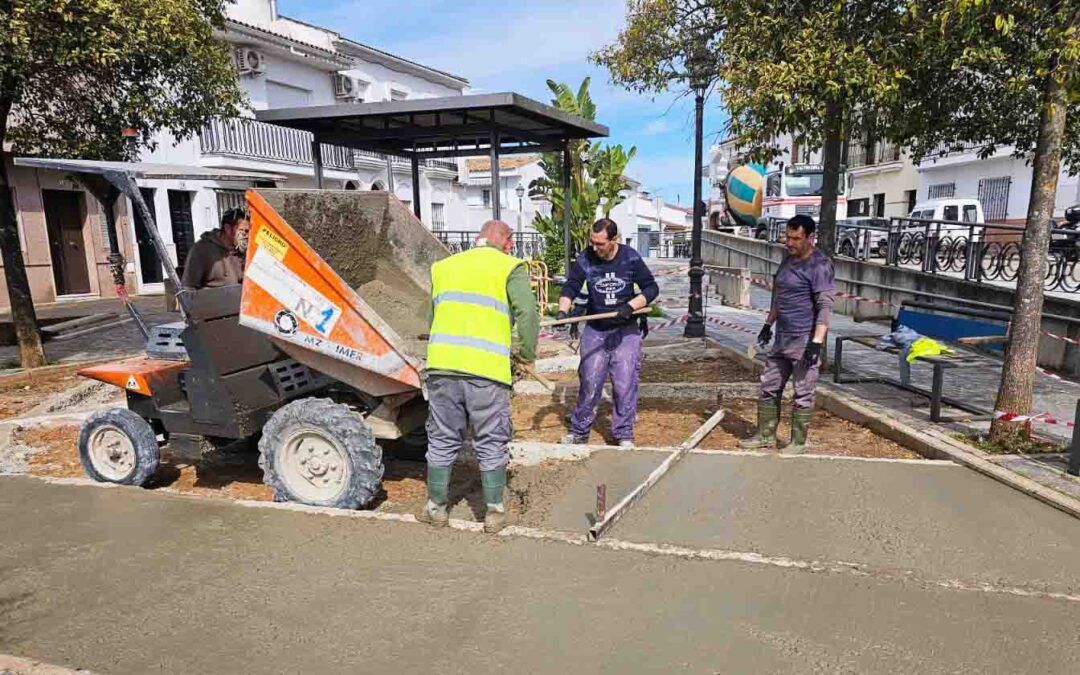 El Ayuntamiento de Valverde inicia la construcción del nuevo parque infantil de La Campana