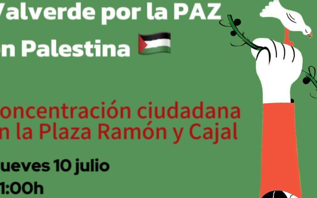 Así será la protesta a favor del pueblo palestino en Valverde el próximo 10 de julio