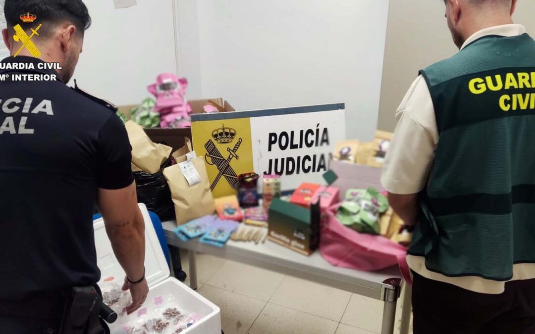 Dos detenidos por la venta de drogas en establecimientos (grow shop) de Valverde y Riotinto