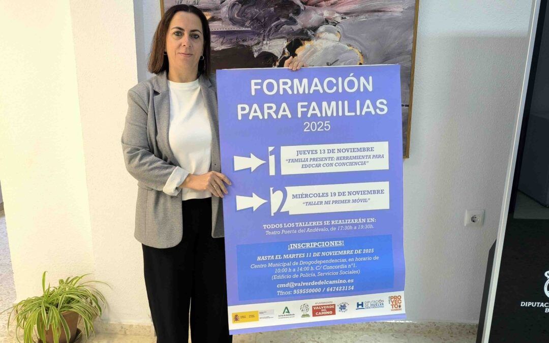 Nuevas formaciones para familias valverdeñas: educar con conciencia y uso del teléfono móvil